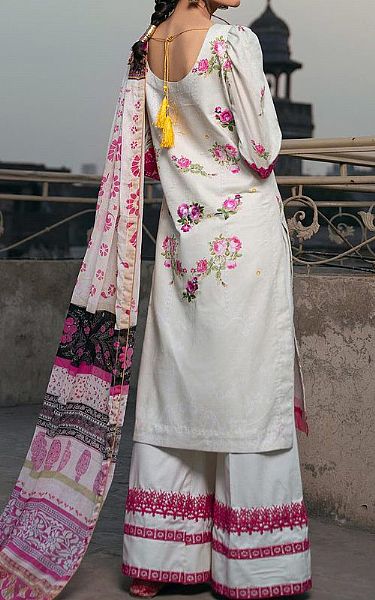 Rungrez White Lawn Suit | Pakistani Dresses in USA- Image 2