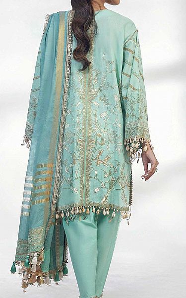 Sana Safinaz  Sky Blue Lawn Suit | Pakistani Dresses in USA- Image 2