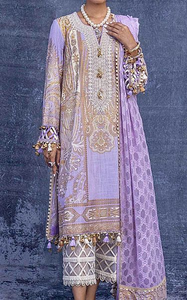 Sana Safinaz  Pale Purple Lawn Suit | Pakistani Lawn Suits- Image 1
