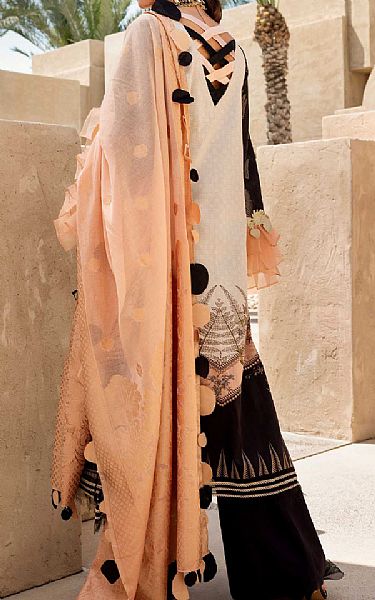 Shiza Hassan Black/Ivory Lawn Suit | Pakistani Dresses in USA- Image 2