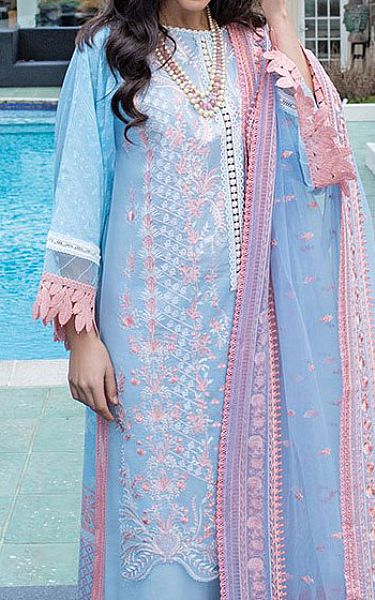 Sobia Nazir Baby Blue Lawn Suit | Pakistani Dresses in USA- Image 2