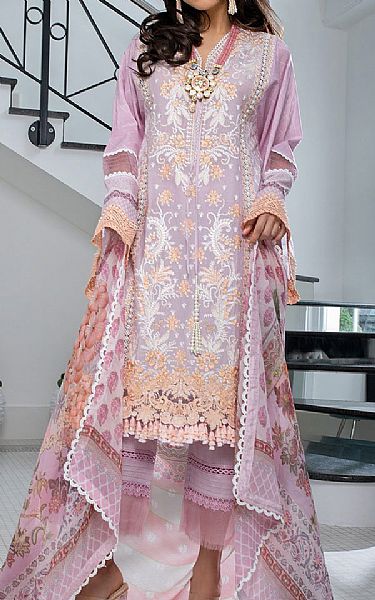 Sobia Nazir Pastel Pink Lawn Suit | Pakistani Dresses in USA- Image 1