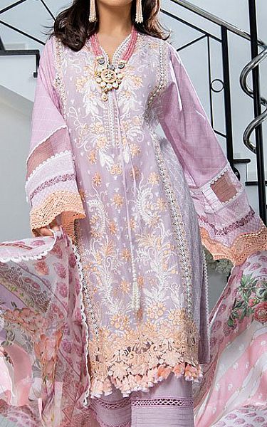 Sobia Nazir Pastel Pink Lawn Suit | Pakistani Dresses in USA- Image 2