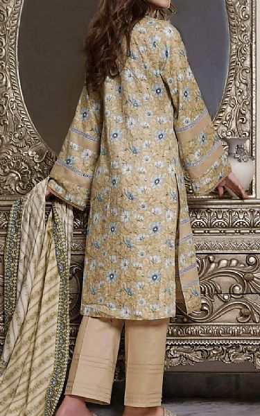 Vs Textile Sand Gold Lawn Suit | Pakistani Dresses in USA- Image 2