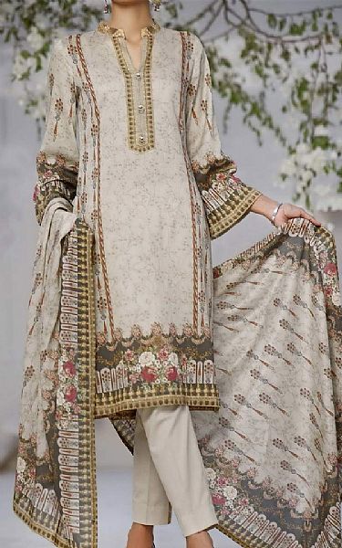 Vs Textile Light Grey Lawn Suit | Pakistani Dresses in USA- Image 1