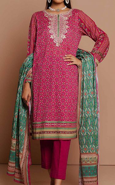 Zeen Magenta Lawn Suit | Pakistani Dresses in USA- Image 1