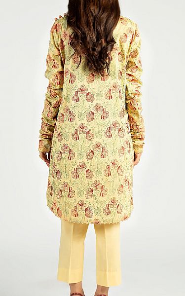 Bareeze  Light Golden Lawn Suit | Pakistani Dresses in USA- Image 2