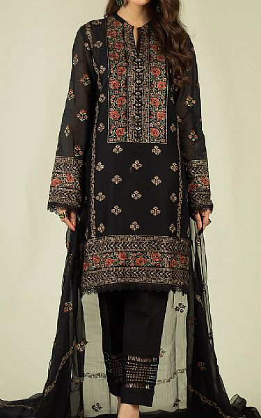 Bareeze  Black Lawn Suit | Pakistani Dresses in USA- Image 1