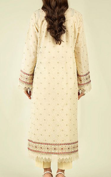 Bareeze  Ivory Lawn Suit | Pakistani Dresses in USA- Image 2