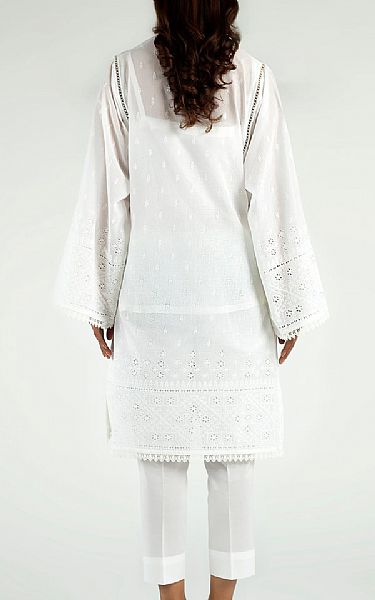 Bareeze  White Lawn Suit | Pakistani Dresses in USA- Image 2