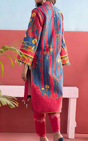 Sifona Magenta/Blue Lawn Suit (2 Pcs) | Pakistani Dresses in USA- Image 2