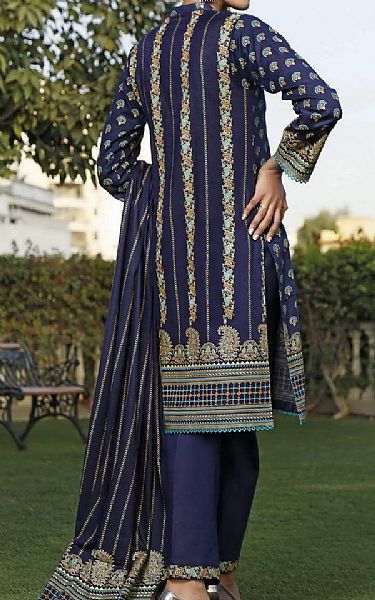 VS Textile Navy Blue Lawn Suit | Pakistani Dresses in USA- Image 2