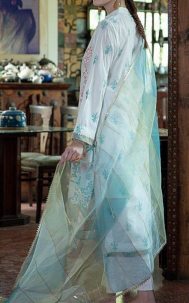 Aabyaan White Lawn Suit | Pakistani Dresses in USA- Image 2