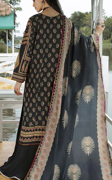 Aabyaan Black Karandi Suit | Pakistani Winter Dresses- Image 2