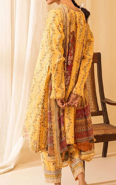 Aabyaan Sand Gold Linen Suit | Pakistani Winter Dresses in USA- Image 2