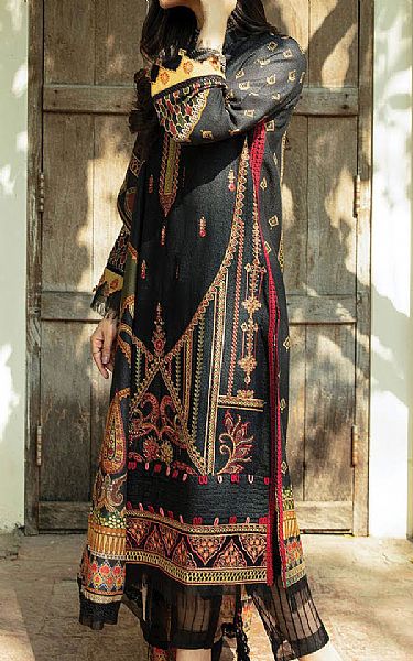 Aabyaan Black Linen Suit | Pakistani Dresses in USA- Image 2