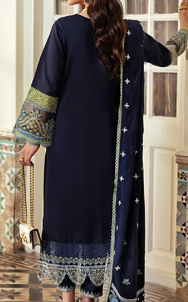 Aabyaan Navy Blue Viscose Suit | Pakistani Winter Dresses in USA- Image 2