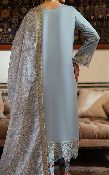 Aabyaan Cadet Grey Viscose Suit | Pakistani Winter Dresses in USA- Image 2