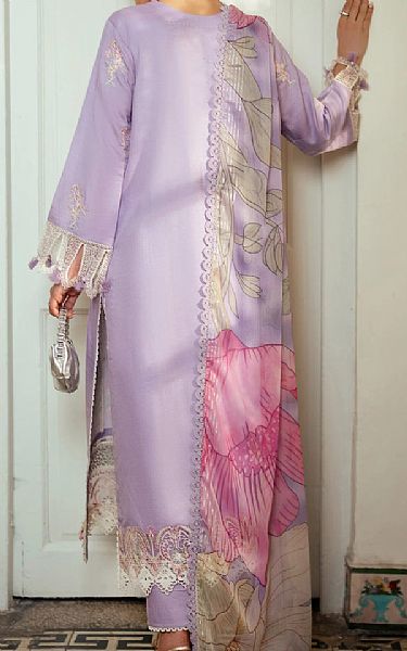 Aabyaan Lilac Viscose Suit | Pakistani Winter Dresses in USA- Image 2