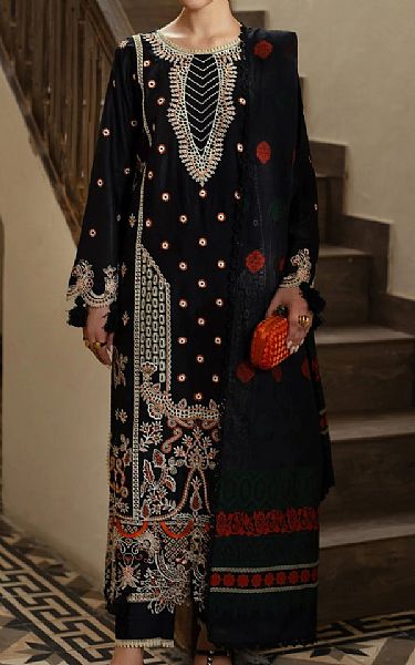 Aabyaan Black Viscose Suit | Pakistani Winter Dresses in USA- Image 1