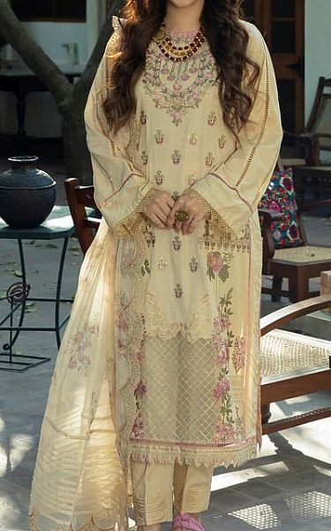 Aabyaan Tan Lawn Suit | Pakistani Dresses in USA- Image 1