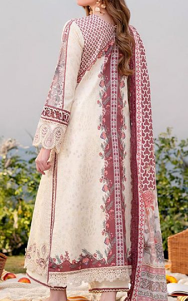 Aabyaan Cream Lawn Suit | Pakistani Lawn Dress in USA- Image 2