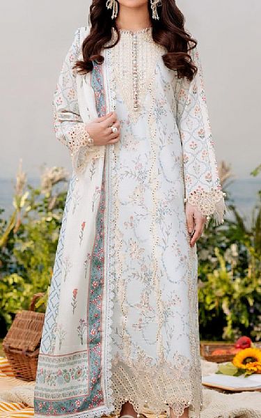 Aabyaan Light Grey Lawn Suit | Pakistani Lawn Dress in USA- Image 1