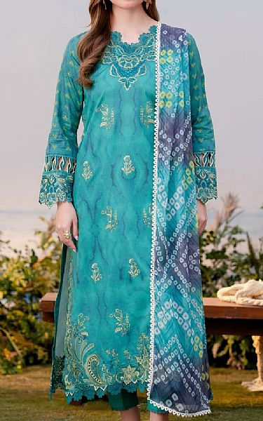 Aabyaan Sea Green Lawn Suit | Pakistani Lawn Dress in USA- Image 1
