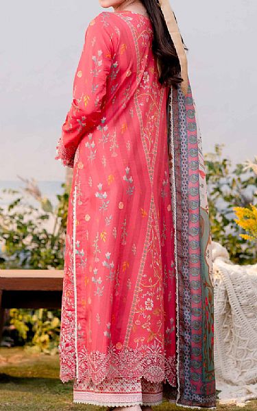 Aabyaan Brink Pink Lawn Suit | Pakistani Lawn Dress in USA- Image 2
