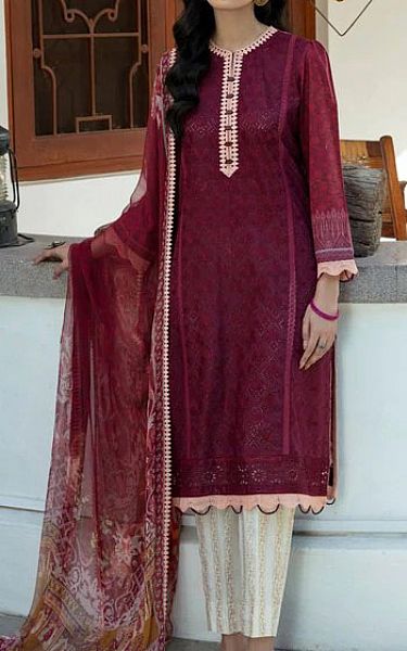 Aabyaan Indigo Lawn Suit | Pakistani Dresses in USA- Image 1