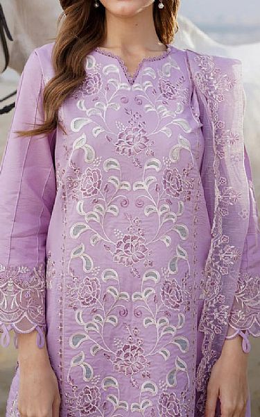 Aabyaan Lilac Lawn Suit | Pakistani Lawn Suits- Image 2