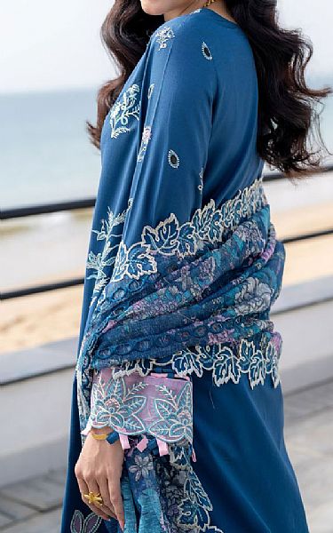Aabyaan Denim Lawn Suit | Pakistani Lawn Dress in USA- Image 2