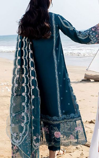 Aabyaan Teal Lawn Suit | Pakistani Lawn Dress in USA- Image 2
