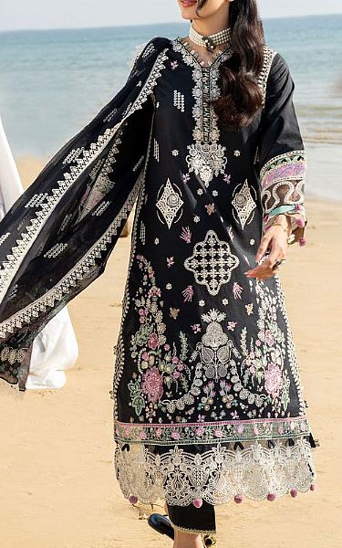 Aabyaan Black Lawn Suit | Pakistani Lawn Dress in USA- Image 1