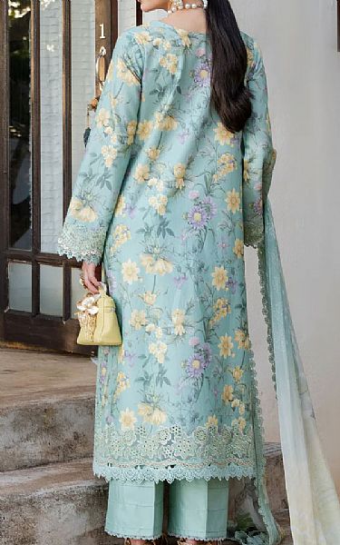 Aabyaan Turquoise Lawn Suit | Pakistani Lawn Dress in USA- Image 2