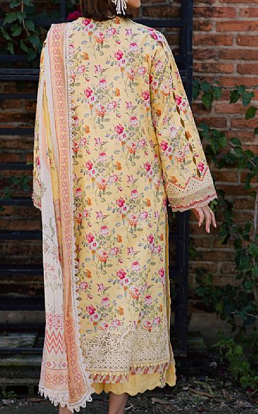 Aabyaan Yellow Lawn Suit | Pakistani Lawn Dress in USA- Image 2