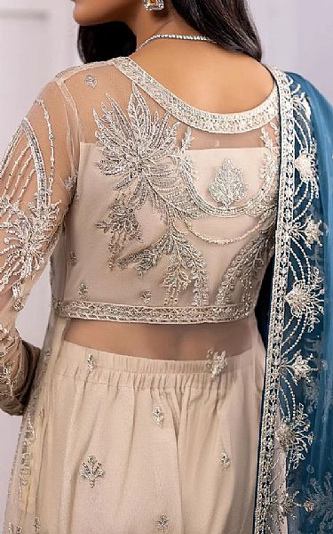 Adans Libas Off-white Net Suit | Pakistani Dresses in USA- Image 2