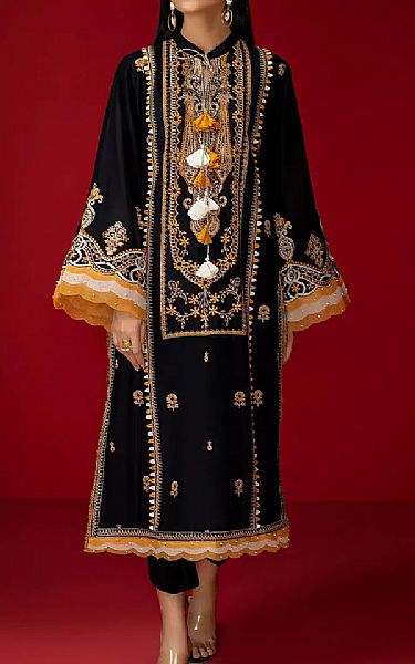 Adans Libas Black Lawn Suit (2 Pcs) | Pakistani Dresses in USA- Image 1