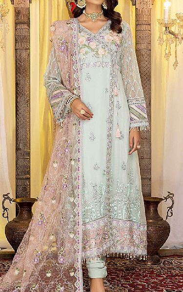 Adans Libas Snow White Chiffon Suit | Pakistani Dresses in USA- Image 1