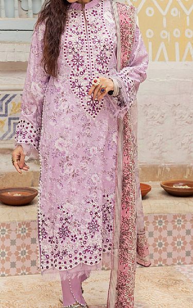 Adans Libas Lilac Lawn Suit | Pakistani Lawn Suits- Image 1