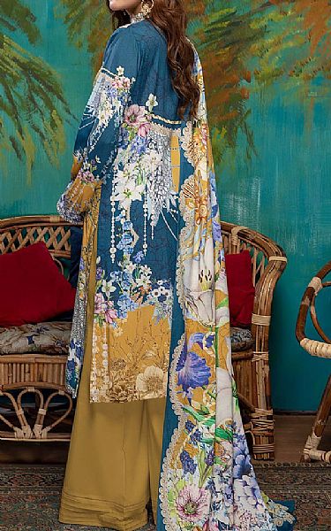 Adans Libas Mustard Linen Suit | Pakistani Dresses in USA- Image 2