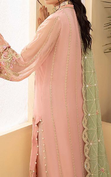 Adans Libas Tea Pink Chiffon Suit | Pakistani Dresses in USA- Image 2