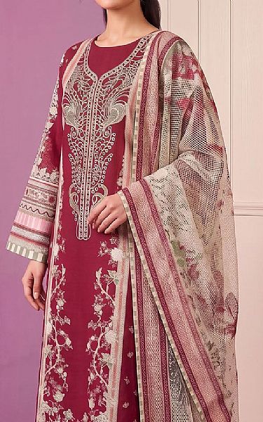 Adans Libas Crimson Lawn Suit | Pakistani Lawn Dress in USA- Image 2