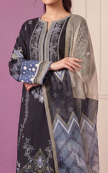 Adans Libas Black Lawn Suit | Pakistani Lawn Dress in USA- Image 2
