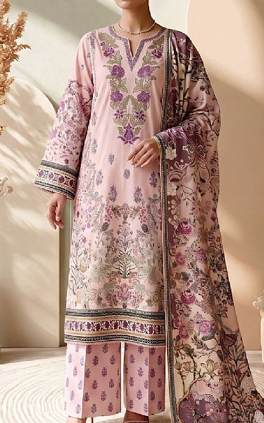 Adans Libas Pink Lawn Suit | Pakistani Lawn Dress in USA- Image 1