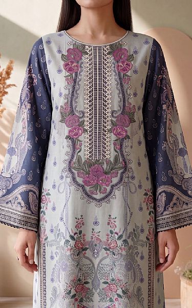 Adans Libas Grey Lawn Suit | Pakistani Lawn Dress in USA- Image 2
