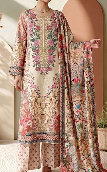 Adans Libas Ivory | Pakistani Lawn Dress in USA- Image 1