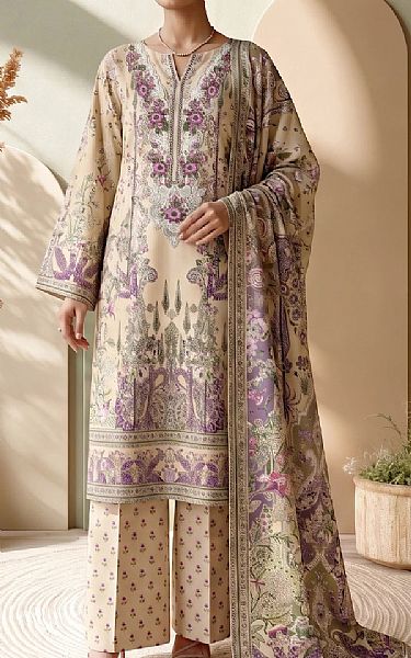 Adans Libas Tan Lawn Suit | Pakistani Lawn Dress in USA- Image 1