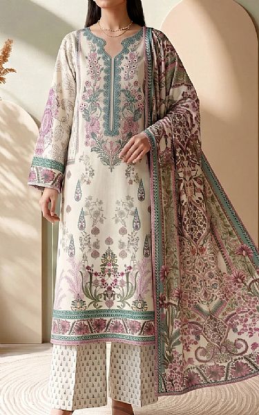 Adans Libas Off-white Lawn Suit | Pakistani Lawn Dress in USA- Image 1