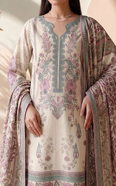 Adans Libas Off-white Lawn Suit | Pakistani Lawn Dress in USA- Image 2